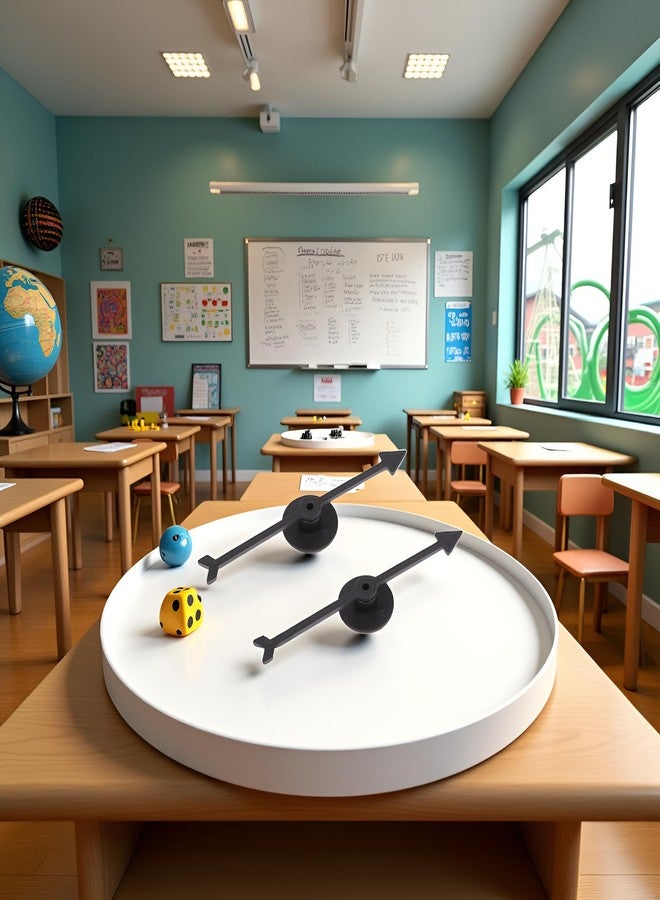 Wentoenapp 2Pcs Black Spinner Game Engaging Board Arrow Set Home and School Party Spinners Plastic Craft with Suction Cup Board Games Accessories, Game Pieces - Image 4